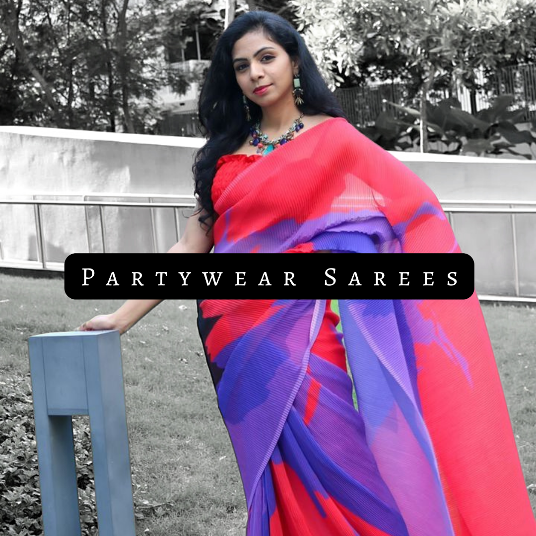 Partywear saree