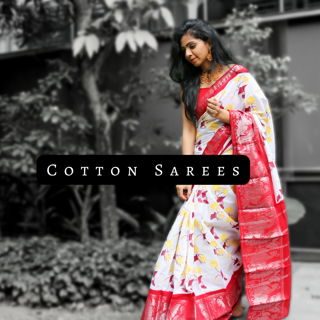 Sungudi cotton saree