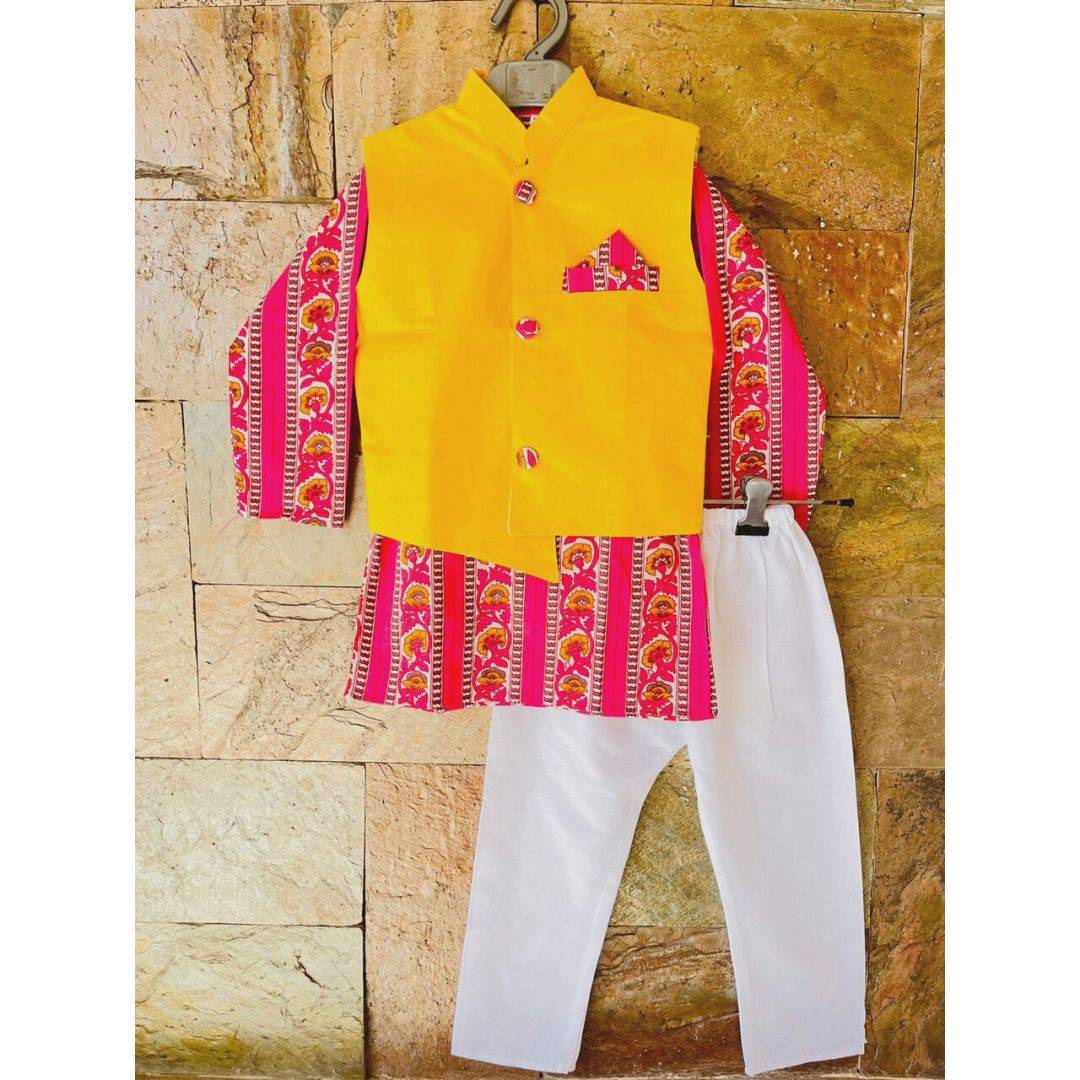 Buy Beige Linen Plain Jacket Kurta Set For Men by Echke Online at Aza  Fashions.